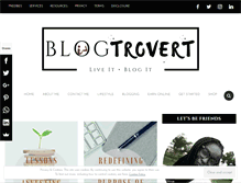Tablet Screenshot of blogtrovert.com